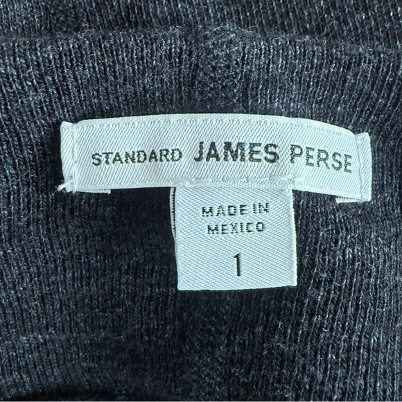 James Perse Charcoal Gray Cotton Knit Wide Neck Sheath Dress Small - Picture 7 of 12